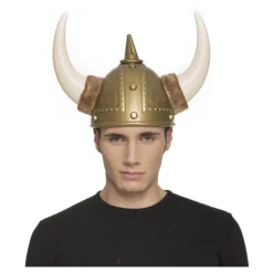 Casco de Vikingo con cuernos de Plástico