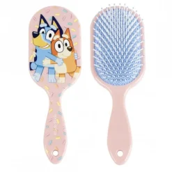 Cepillo de Pelo Infantil Bluey Rectangular, 100% Plástico ABS - Rosa