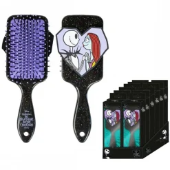 Cepillo Rectangular Nightmare Before Christmas de Plástico Negro