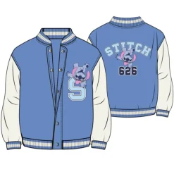 Chaqueta Cotton Brushed Baseball Stitch para Niños