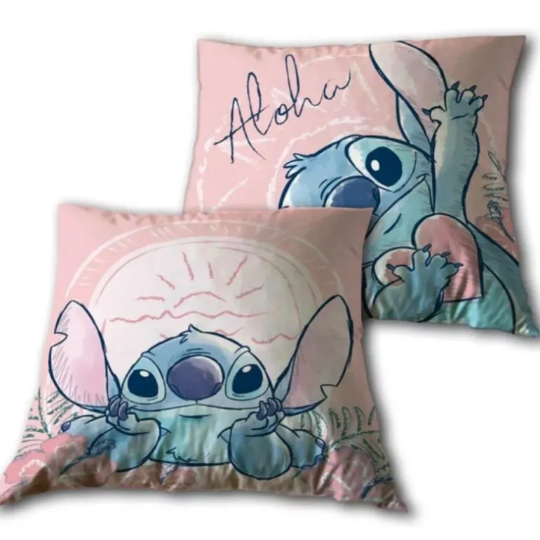Cojín Aloha Stitch Rosa 40cm
