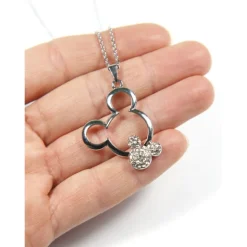 Colgante Mickey Mouse 90th Anniversary Acero y Circonitas