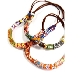 Colgante Tribal Simba – Joya Africana con Piedras de Mauritania