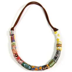 Colgante Tribal Simba – Joya Africana con Piedras de Mauritania