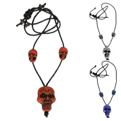 Collar con calaveras en colores surtidos