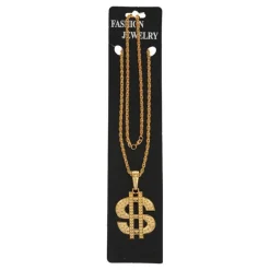 Collar Dorado con colgante de símbolo del Dólar