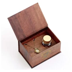 Collar y Pendientes Time Turner de Hermione - Harry Potter (Dorado)