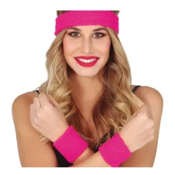 Conjunto de 2 Muñequeras y Cinta en varios colores para mujer