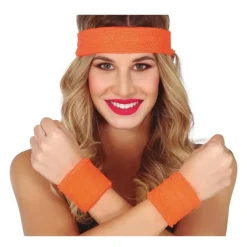 Conjunto de 2 Muñequeras y Cinta en varios colores para mujer