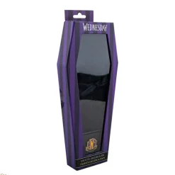 Corbata deluxe Nevermore Academy con pin Miércoles