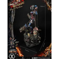 Dark Nights: Metal Estatua Harley Quinn Who Laughs Deluxe