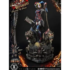 Dark Nights: Metal Estatua Harley Quinn Who Laughs Deluxe