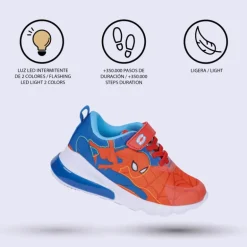 DEPORTIVA SUELA LIGERA EVA CON LUCES SPIDERMAN