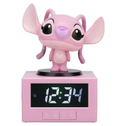 Despertador Lilo & Stitch Angel 16,5 cm con Luz Nocturna
