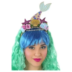 Diadema con Sirena y Estrellas