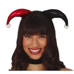 Diadema de Arlequin Roja y Negro