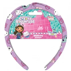 Diadema Infantil Gabby’s Dollhouse, Accesorios de Pelo Morado de Poliester