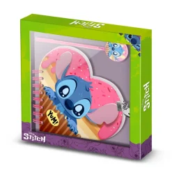 Diario Corazón Llave + Boli Rosa Disney Lilo y Stitch Muffin