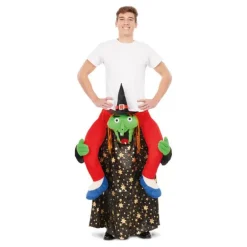 Disfraz a hombros de Bruja con Estrellas para adultos