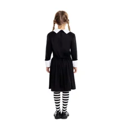 Disfraz Clásico Negro de Niña Siniestra para Niña y Adolescente