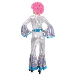 Disfraz de Abba Woman plateado para mujer