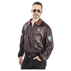 Disfraz de Aviador para Hombre con Chaqueta Estilo Militar