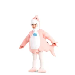 Disfraz de Baby Shark rosa con capucha para bebé y niños