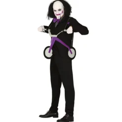 Disfraz de Billy de Saw con Triciclo