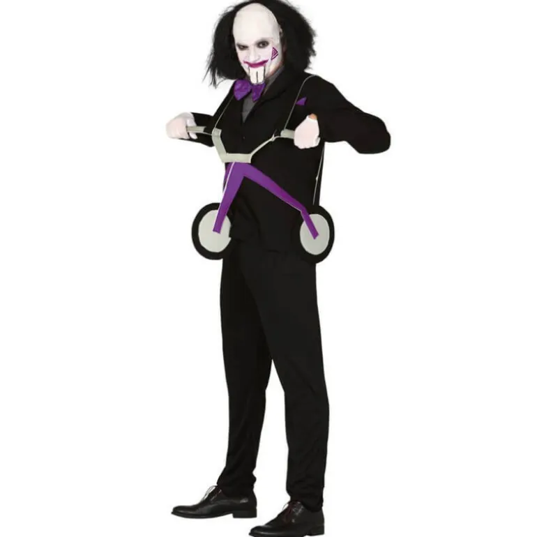 Disfraz de Billy de Saw con Triciclo