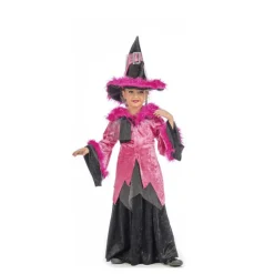 Disfraz de Bruja Rosa para niña