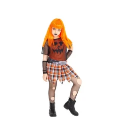 Disfraz de Calabaza Punky para niña