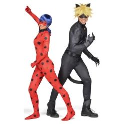 Disfraz de Cat Noir de Miraculous Ladybug con peluca para hombre