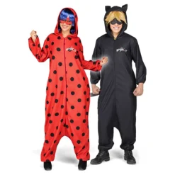 Disfraz de Cat Noir Pijama de Miraculous Ladybug con peluca para hombre