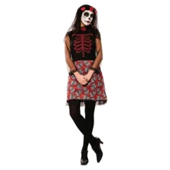 Disfraz de Catrina Roja para mujer