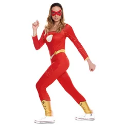 Disfraz de Chica Rápida Rojo para mujer