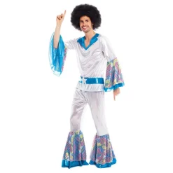 Disfraz de Disco Man Plateado para Hombre