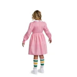 Disfraz de Eleven Rosa Classic de Stranger Things para niña