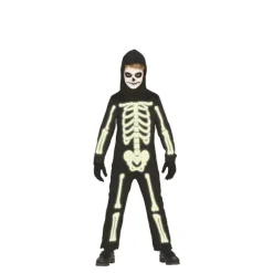 Disfraz de Esqueleto brillante para niños