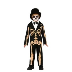 Disfraz de Esqueleto Naranja para niño