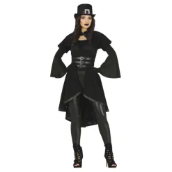 Disfraz de Gótica Negra Sofisticada para mujer