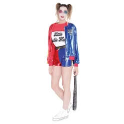 Disfraz de Harley Quinn Corto para Mujer