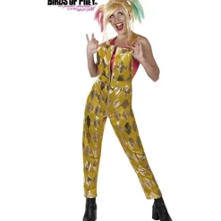 Disfraz de Harley Quinn Dorado Aves de Presa mujer