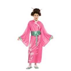 Disfraz de Japonesa Rosa para niña