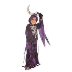 Disfraz de La Muerte Tenebrosa Morado para niños