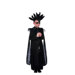 Disfraz de la Príncipe Cuervo Elegante negro para niño