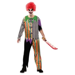 Disfraz de Payaso Siniestro Multicolor para hombre