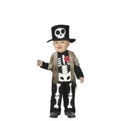 Disfraz de Pequeño Esqueleto con sombrero para bebé