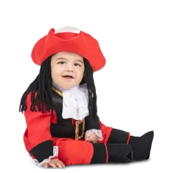 Disfraz de Pirata Garfio Rojo para Bebé y Niña