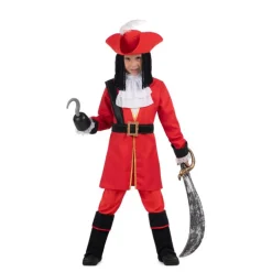 Disfraz de Pirata Garfio Rojo para Niño