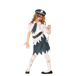 Disfraz de Policía Zombie para niña